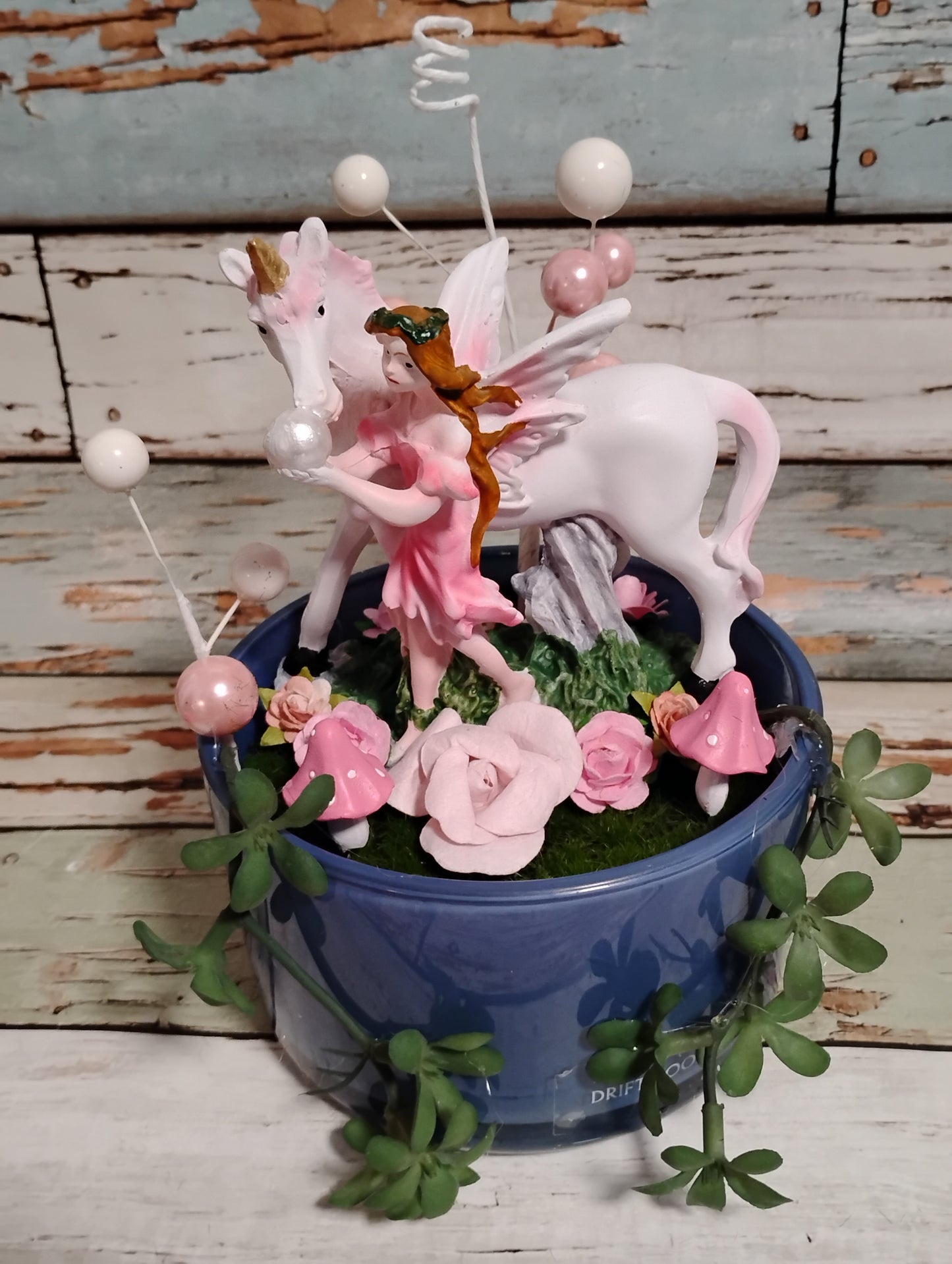 Fairy & Unicorn Fairy Garden Candle