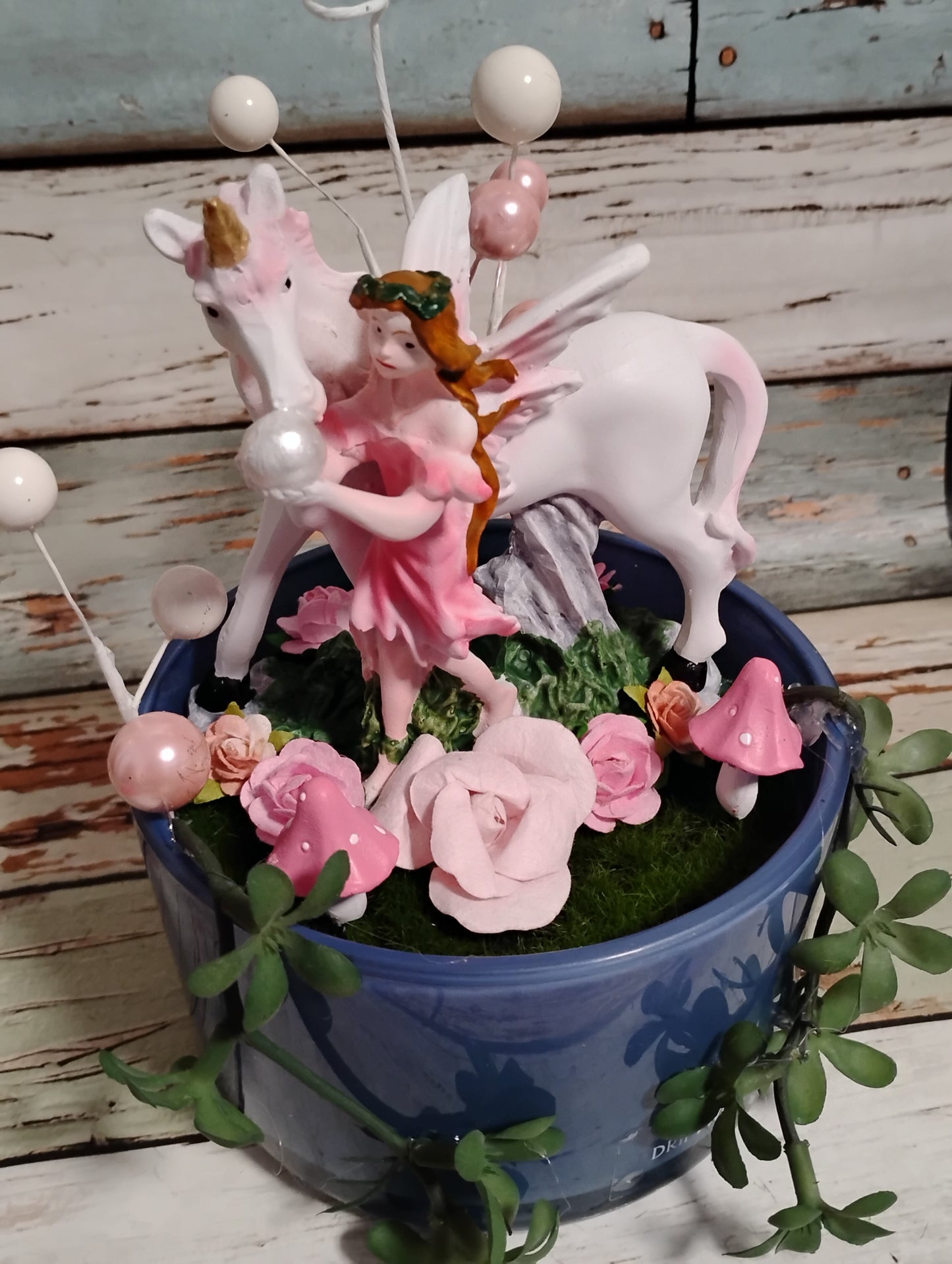 Fairy & Unicorn Fairy Garden Candle