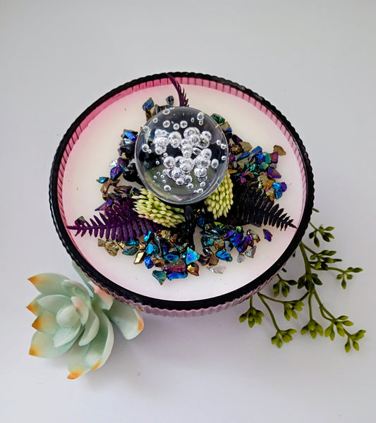 Crystal Ball Succulent Garden Candle
