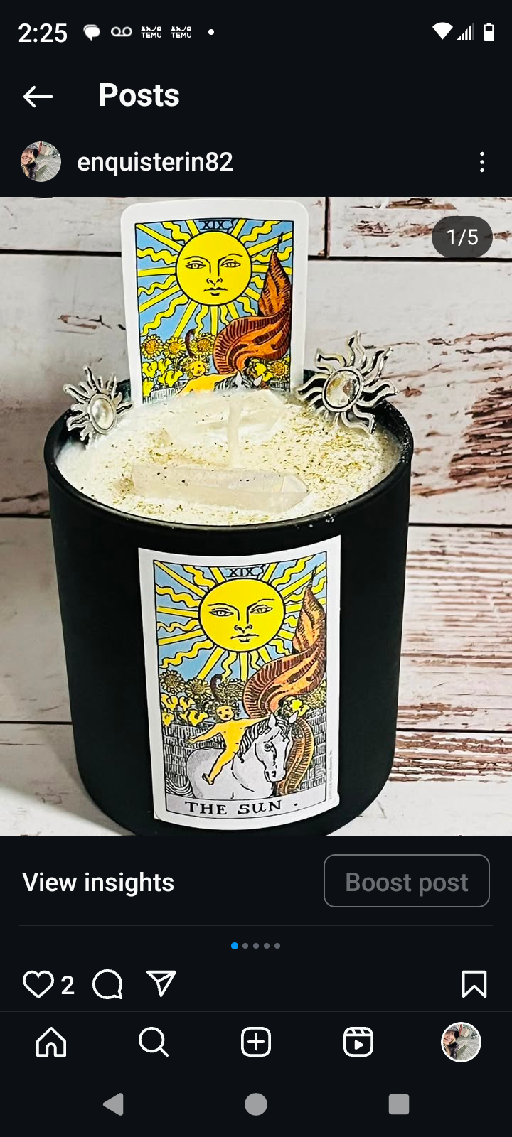 Tarot Card Candles