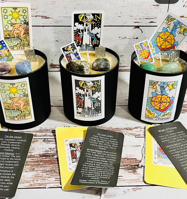 Tarot Card Candles