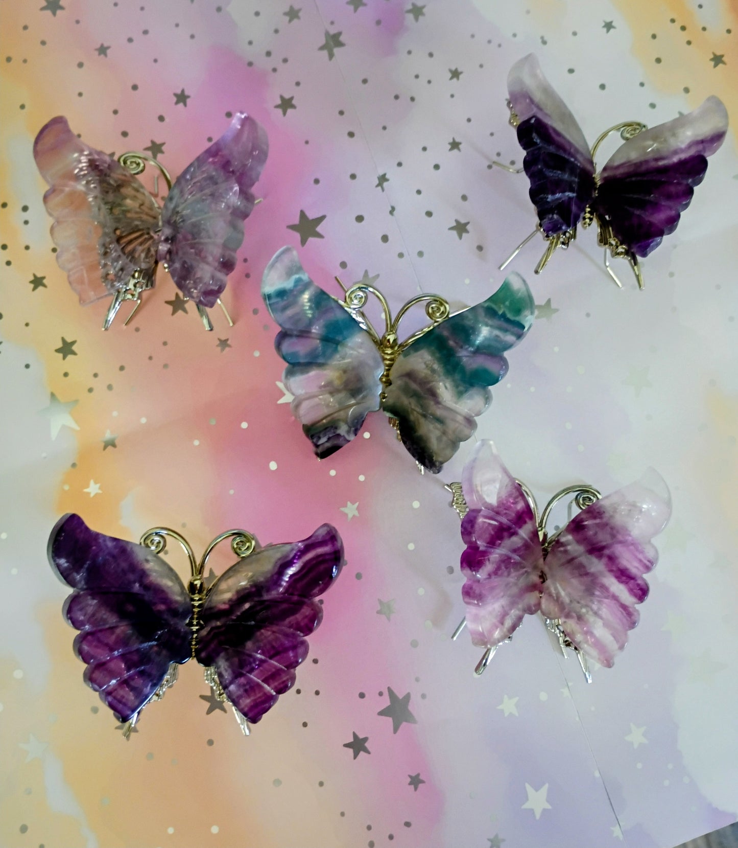 Purple Striped Fluorite Butterfly